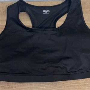 Zelos Black Padded Sports Bra